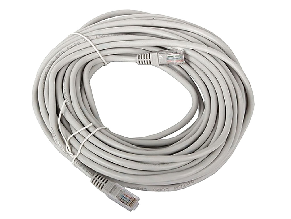 Купить Патч-корд Technolink UTP4 cat.5e, 20.0м, литой коннектор, серый