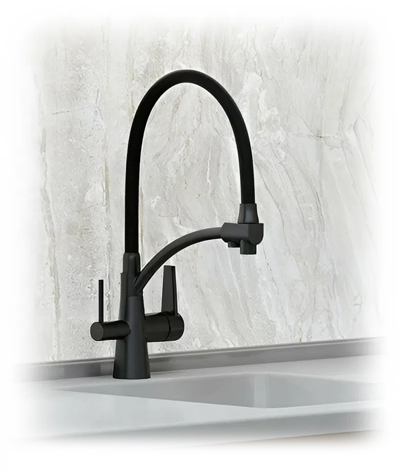 Купить Dominion Кухонный Смеситель С Гибким Изливом (KT0420-B) Черный