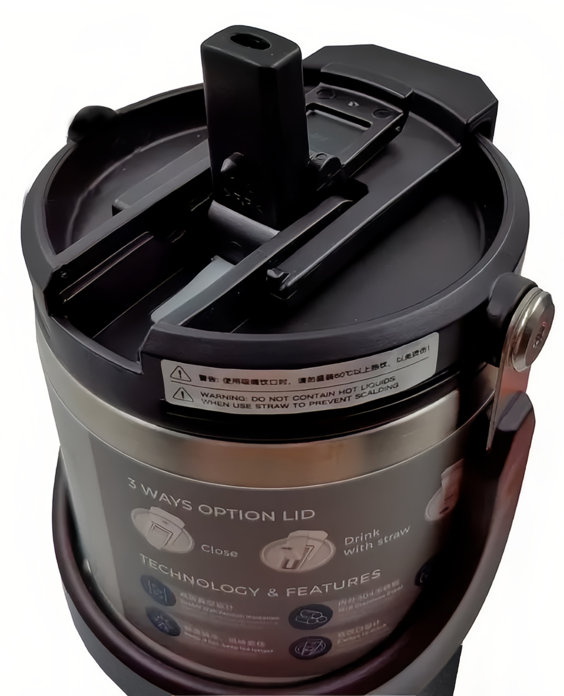 Купить Tyeso Vacuum Insulated Tumbler 900ml (TS-8828) Black