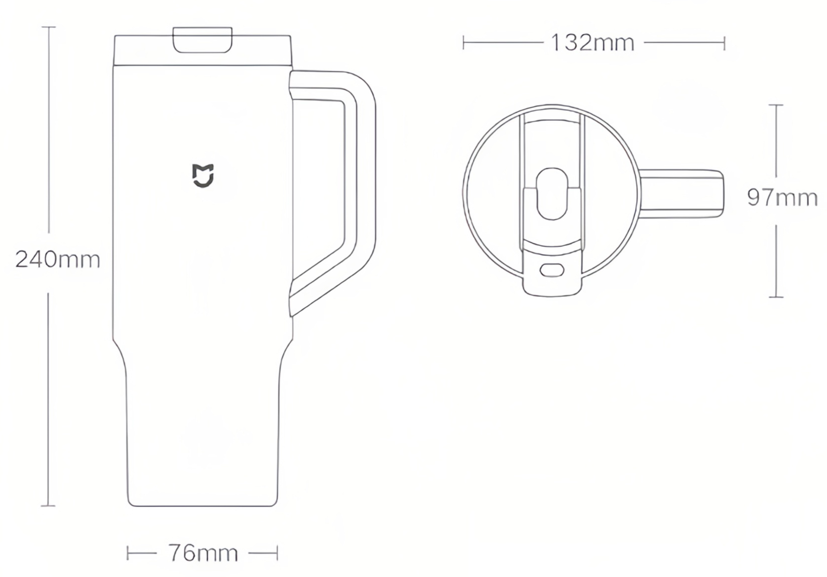 Купить Xiaomi Mijia Sippy Cup 1L (MJXGB01RM) Lime Green