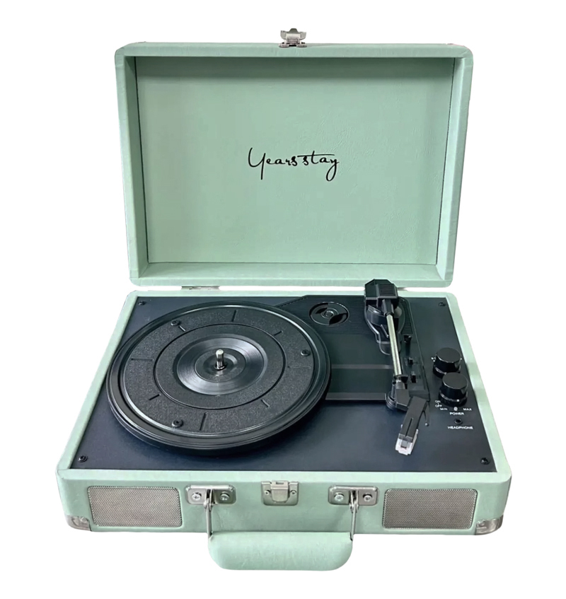 Купить Years Stay Vinyl Record Player In Suitcase (HY-T01) Green