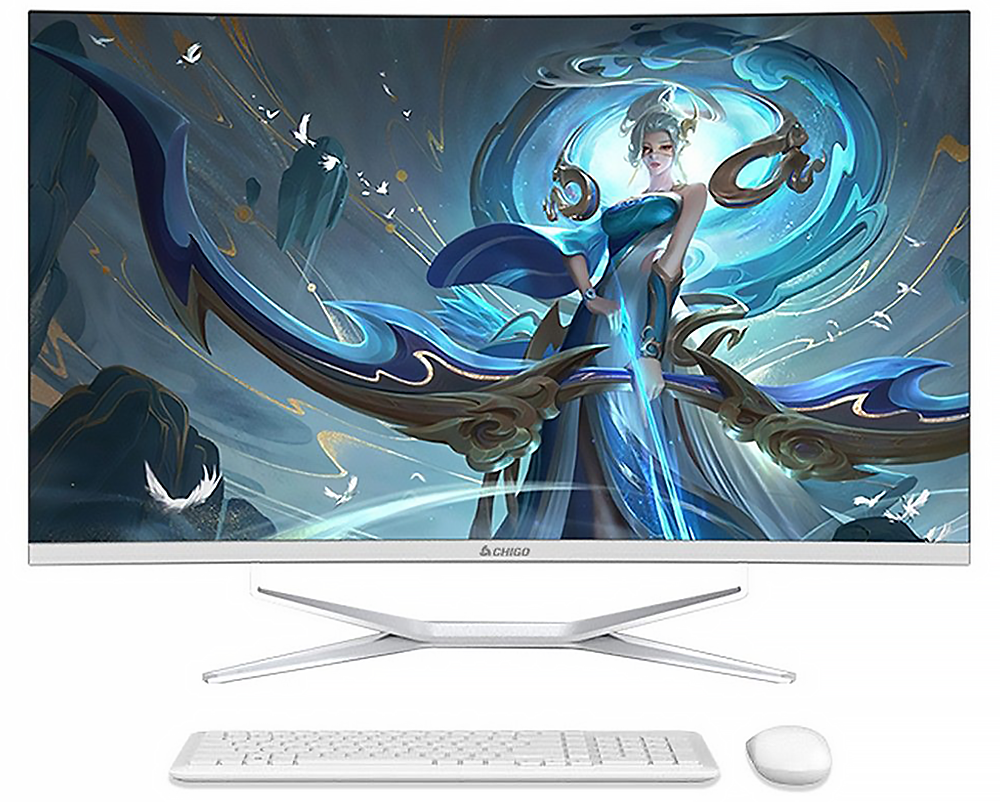 Купить Chigo 32" All-in-One PC R3202 (Curved Display + Intel Core i7-10750H, RAM 16GB, SSD 512GB) White