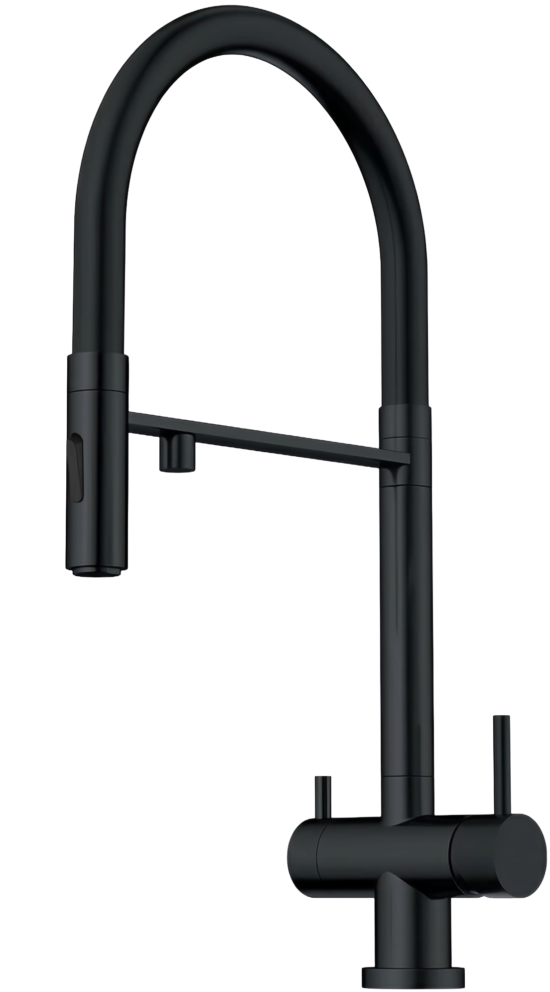 Купить Dominion Кухонный Смеситель С Гибким Изливом (KT0414-B) Черный