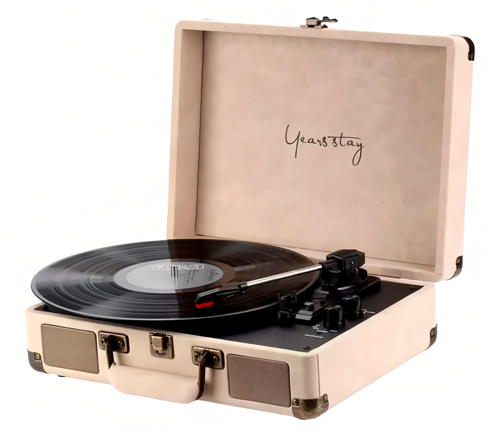 Купить Years Stay Vinyl Record Player In Suitcase (HY-T01) Beige