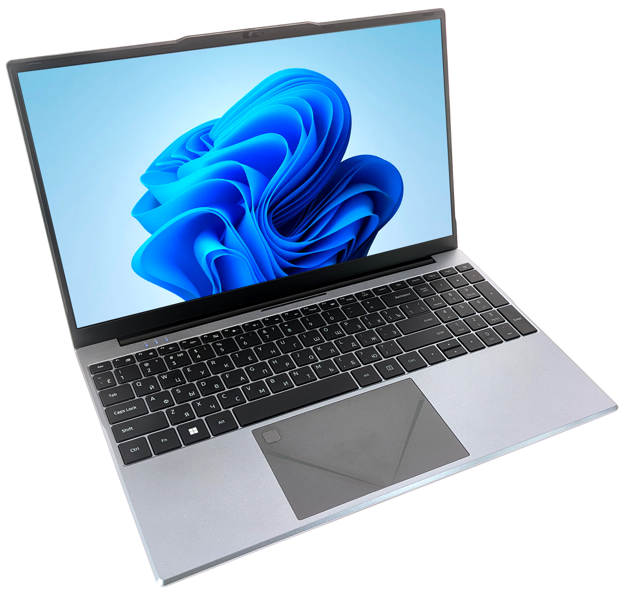 Купить 15.6" Notebook Intel N5095 2.0 GHz, RAM 16GB, SSD 512GB, WiFi, Bluetooth, Silver , Black Keyboard Ru