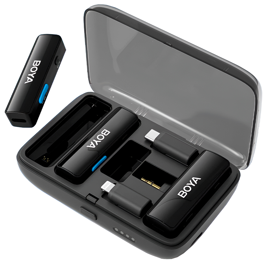 Купить Boya Multi-Compatible 2.4 GHz Dual-Channel Wireless Microphone System (BOYALINK) Black