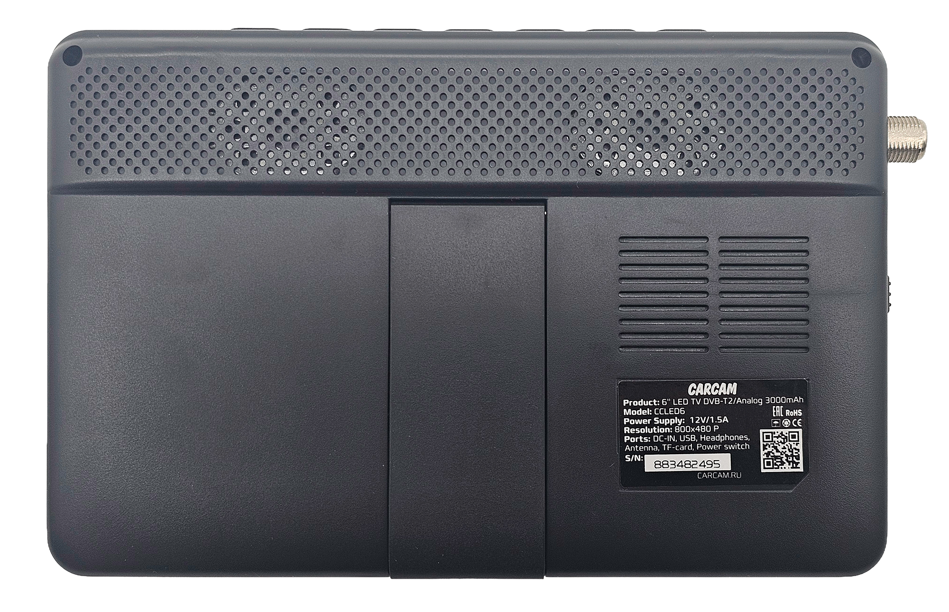 Купить CARCAM 6" LED TV DVB-T2/Analog 3000 mAh (CCLED6)