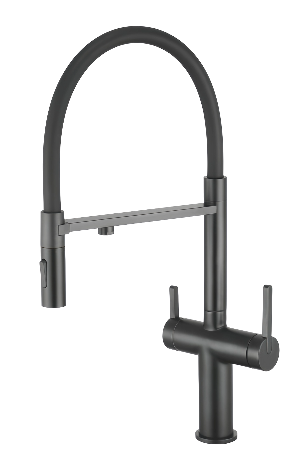Купить Dominion Кухонный Смеситель С Гибким Изливом (KT0414-GA) Графит