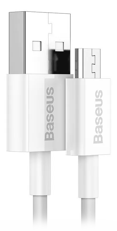 Купить Baseus Superior Series Fast Charging, USB - MicroUSB, 2А, 2 м, White (CAMYS-A02)