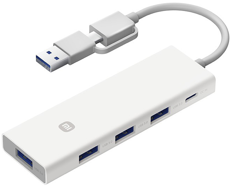 Купить Xiaomi Four-in-One Double-Head Splitter (XMSTFXQ01YM) White