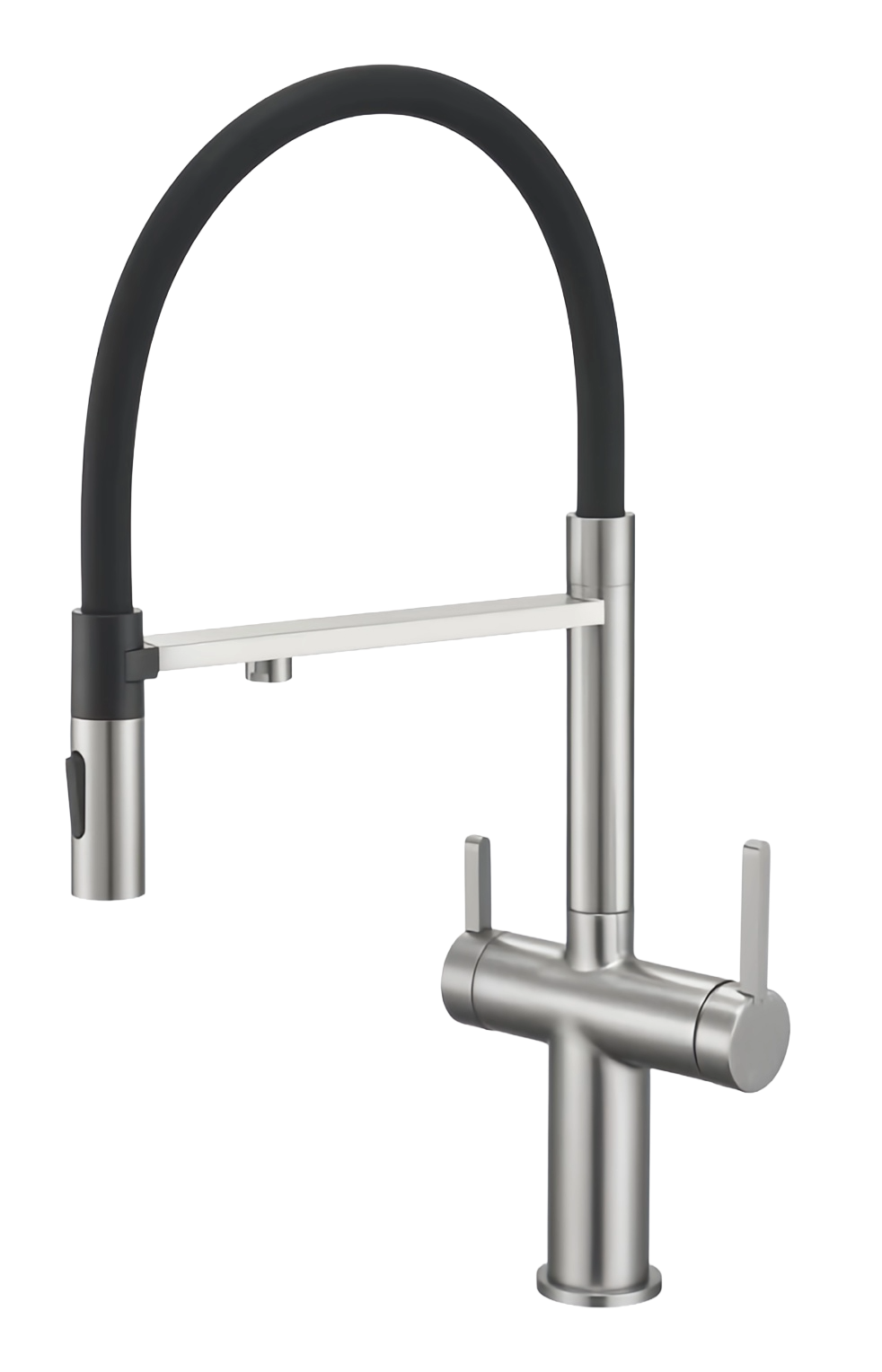 Купить Dominion Кухонный Смеситель С Гибким Изливом (KT0414-BN) Матовый Никель