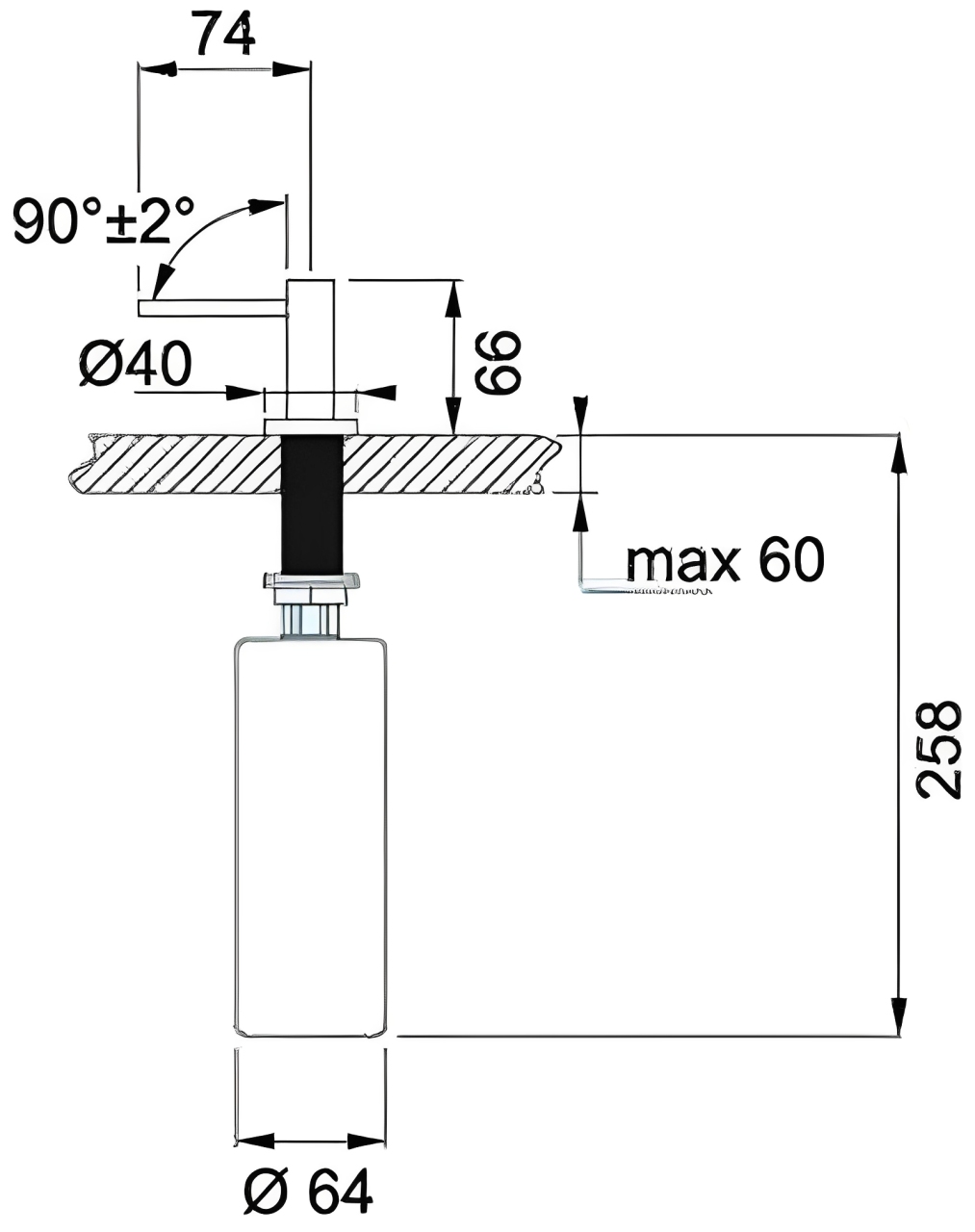 Купить Dominion Дозатор Для Мыла (L011-GA) Графит