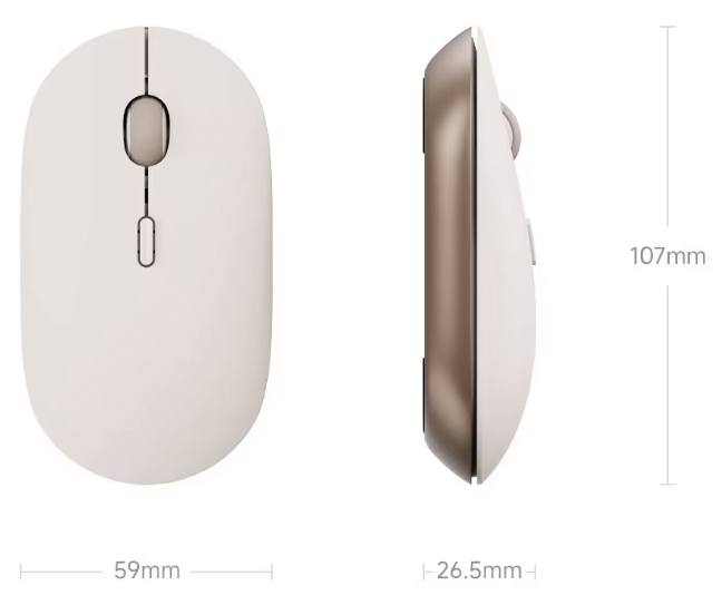 Купить Xiaomi Mi Portable Mouse 3 (XMBXSB01YM) Sand Gold