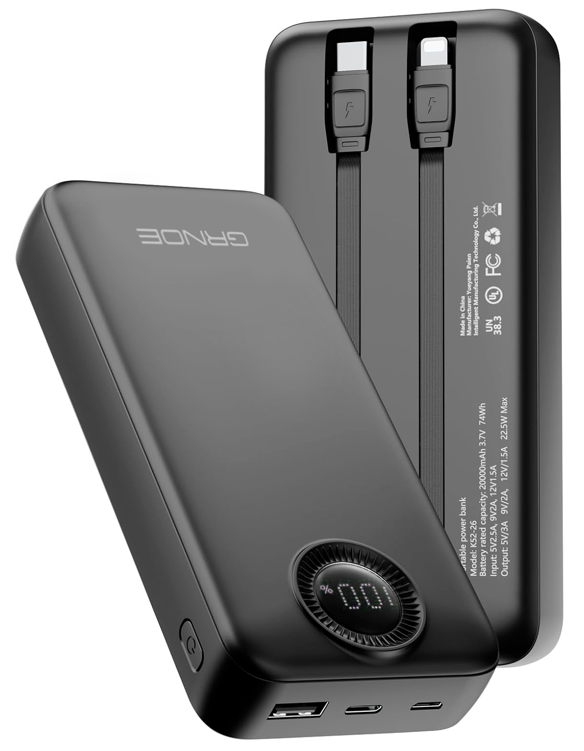 Купить Xiaomi Grnoe Power Bank 20000mah (K52-26) Black