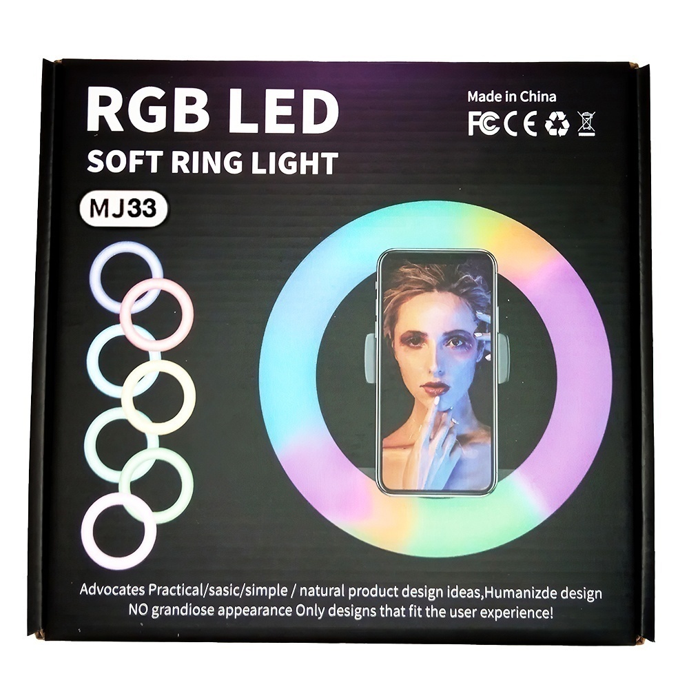 Купить Кольцевая лампа MJ33 RGB LED Soft Ring Light 33cm (без штатива)
