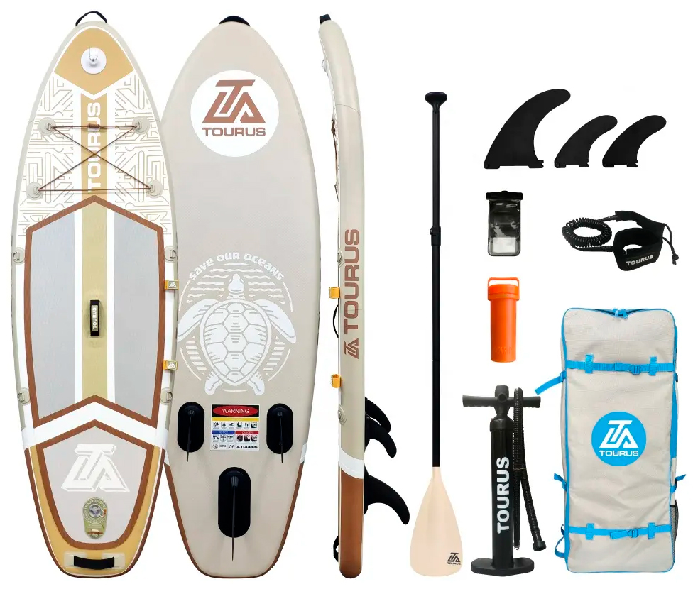 Купить Tourus Inflatable SUP Board 244×76×10cm Brown and White, TS-JC01