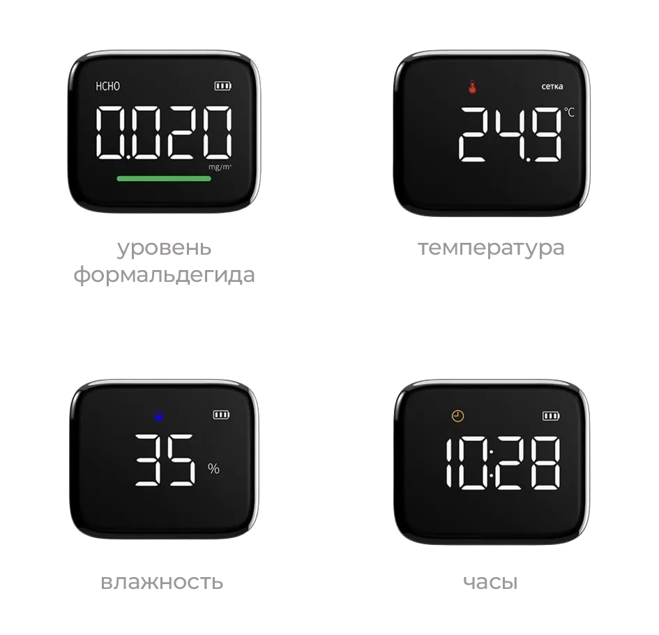 Купить Xiaomi Atuman Intelligent Multifunctional Formadehyde Monitor (HF1)