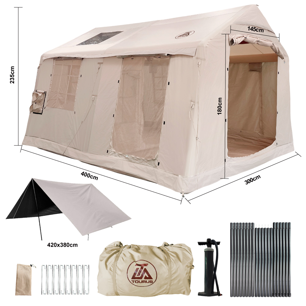 Купить Tourus Inflatable Camping Tent 400×300×235cm Beige TS-IT09