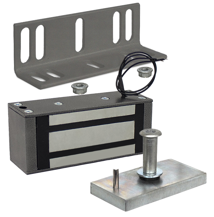 Купить CARCAM M1-200 Электромагнитный замок с уголком (серебряный антик)