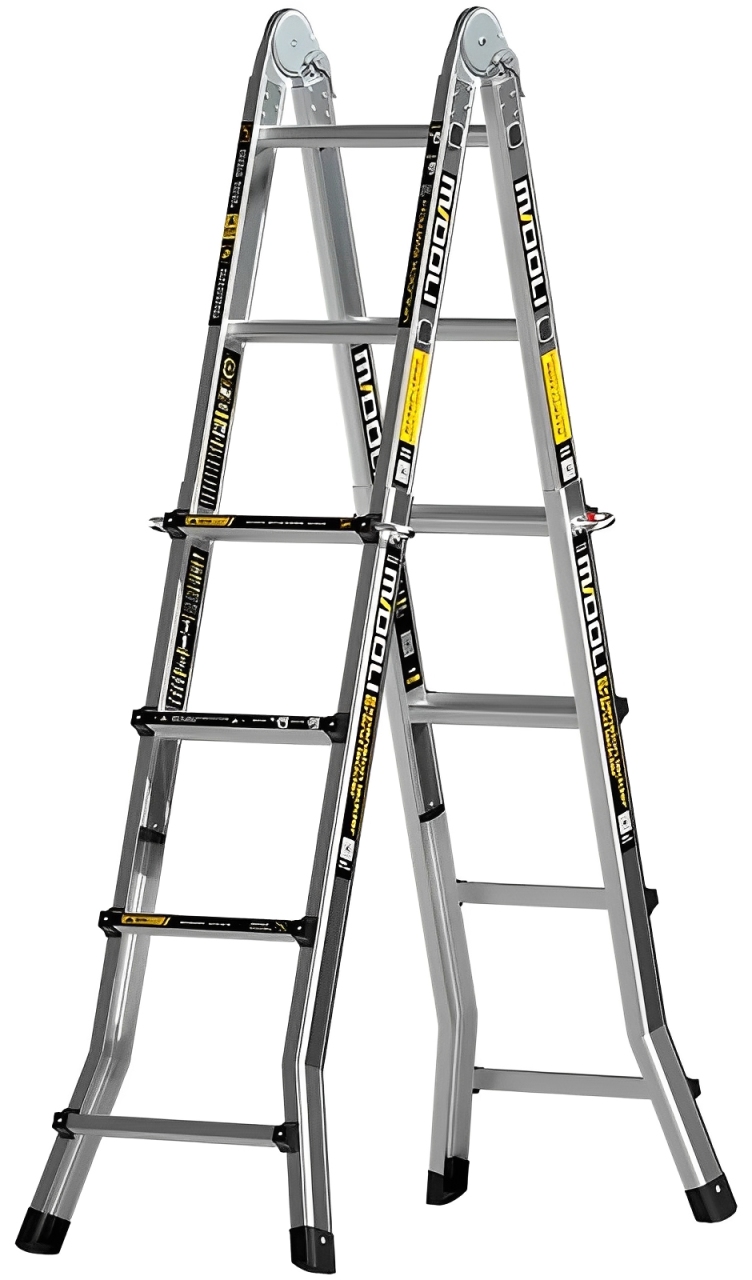 Купить Bafen Midoli Aluminum Alloy Telescopic Ladder 6+5 steps ML15-X6