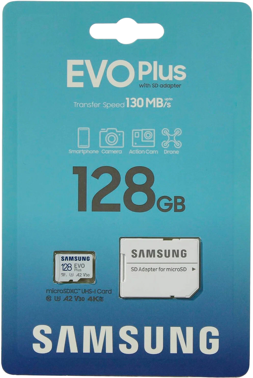 Купить Samsung EVO Plus 128GB microSDXC UHS-I (MB-MC128SA/CN)