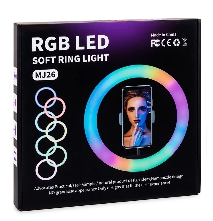 Купить Кольцевая лампа MJ26 RGB LED Soft Ring Light 26cm (без штатива)