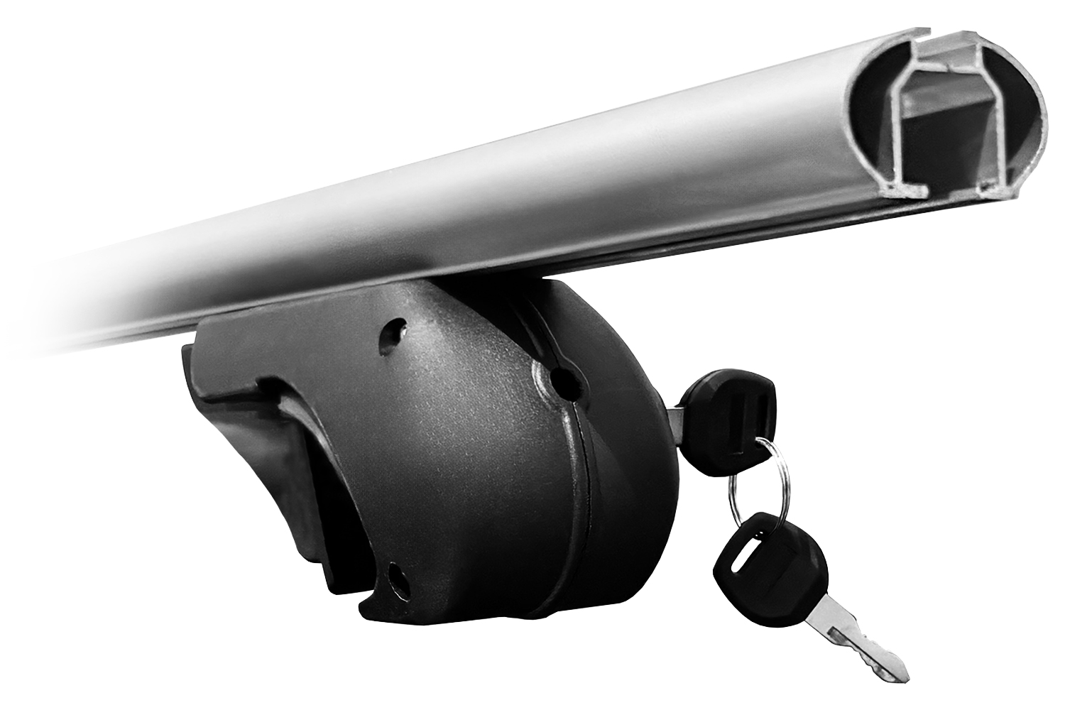 Купить Багажник на рейлинги CARCAM ROOF RAIL 1350 мм 1 поперечина (CC8706) Silver