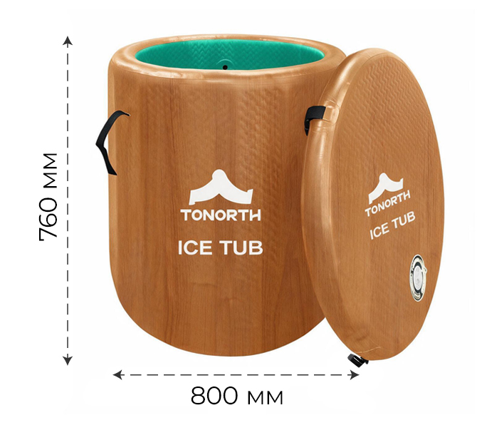 Купить Tonorth Inflatable Ice Tub 80x76x32 230L (TS-MCP01) Wood