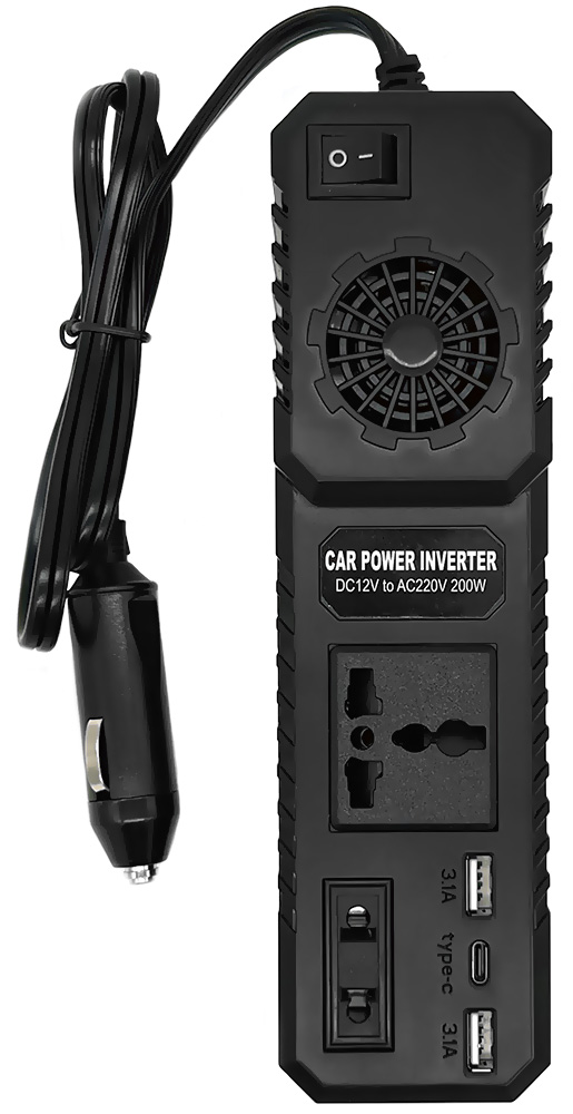 Купить CARCAM IN-CAR Intelligent Car Power Inverter 200W (M1666)