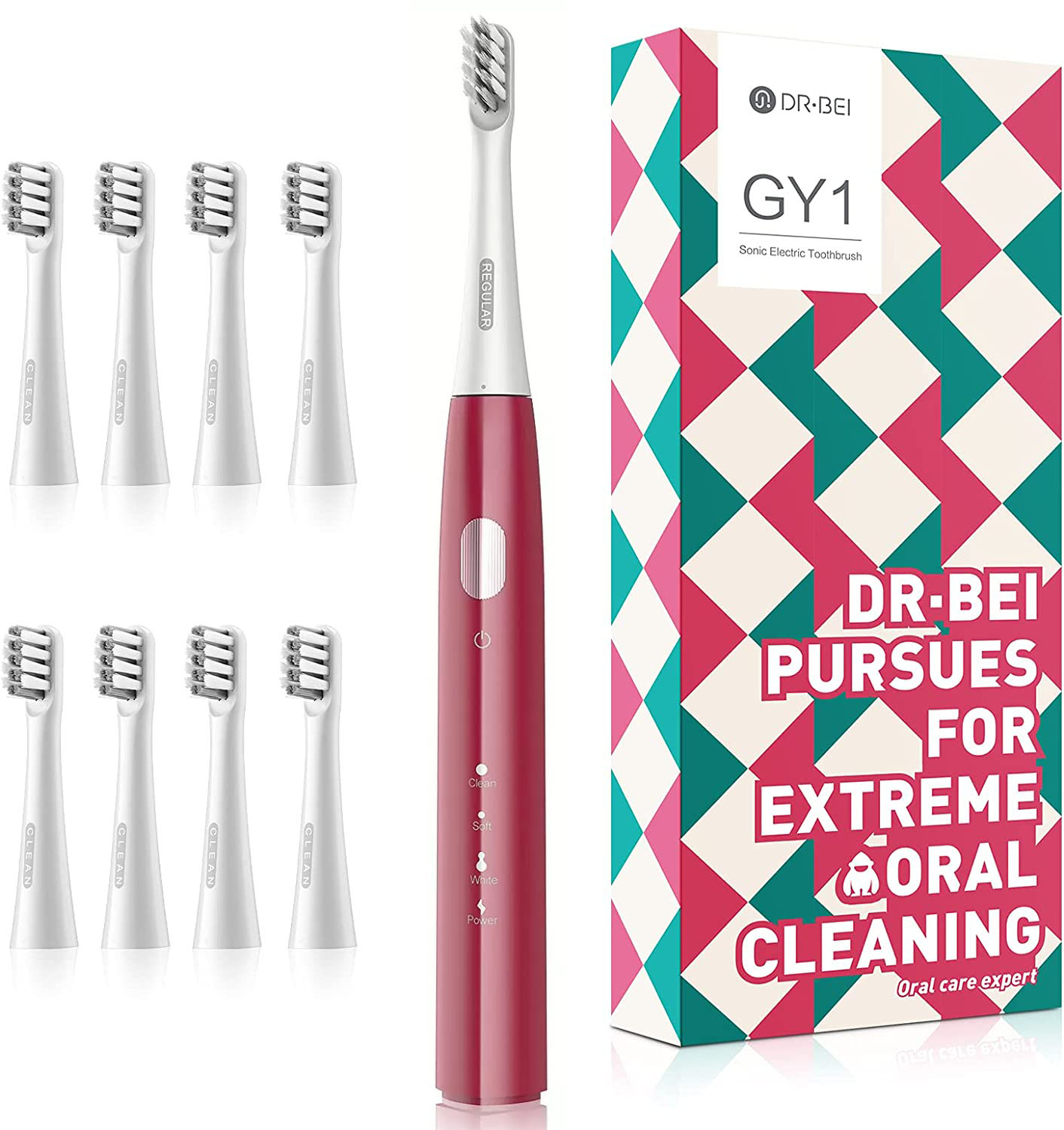 Xiaomi Dr.Bei Sonic Electric Toothbrush GY1 Red (8 насадок) Купить Xiaomi Dr.Bei Sonic Electric Toothbrush GY1 Red (8 насадок)