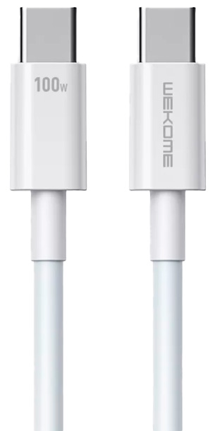 Купить Wekome Origin Series Fast Data Cable Type-C to Type-C 1m 100W (WDC-182) White