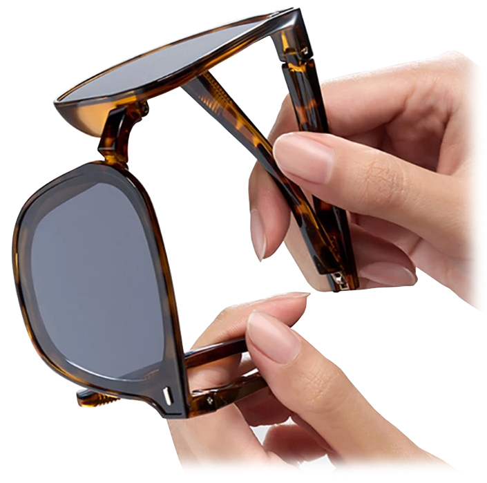 Купить Xiaomi Mijia Folding Polarized Sunglasses (MJTA01LM) Tortoiseshell Brown