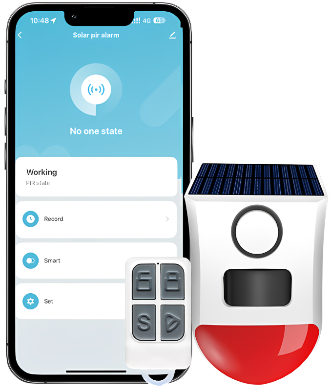 Купить CARCAM Tuya WIFI Solar PIR sensor alarm 108WT