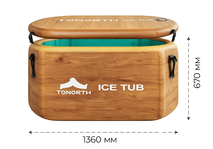 Купить Tonorth Inflatable Ice Tub 136x76x62cm 460L (TS-MCP02) Wood