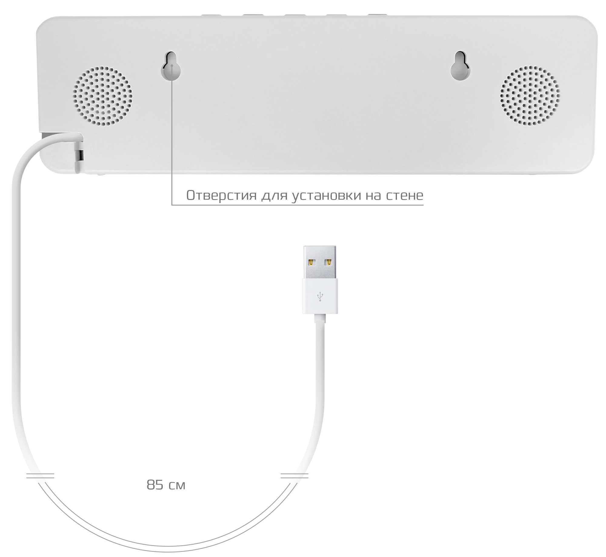 Купить CARCAM Tuya WiFi Temperature and Humidity Sensor with Clock Function SZ-01T