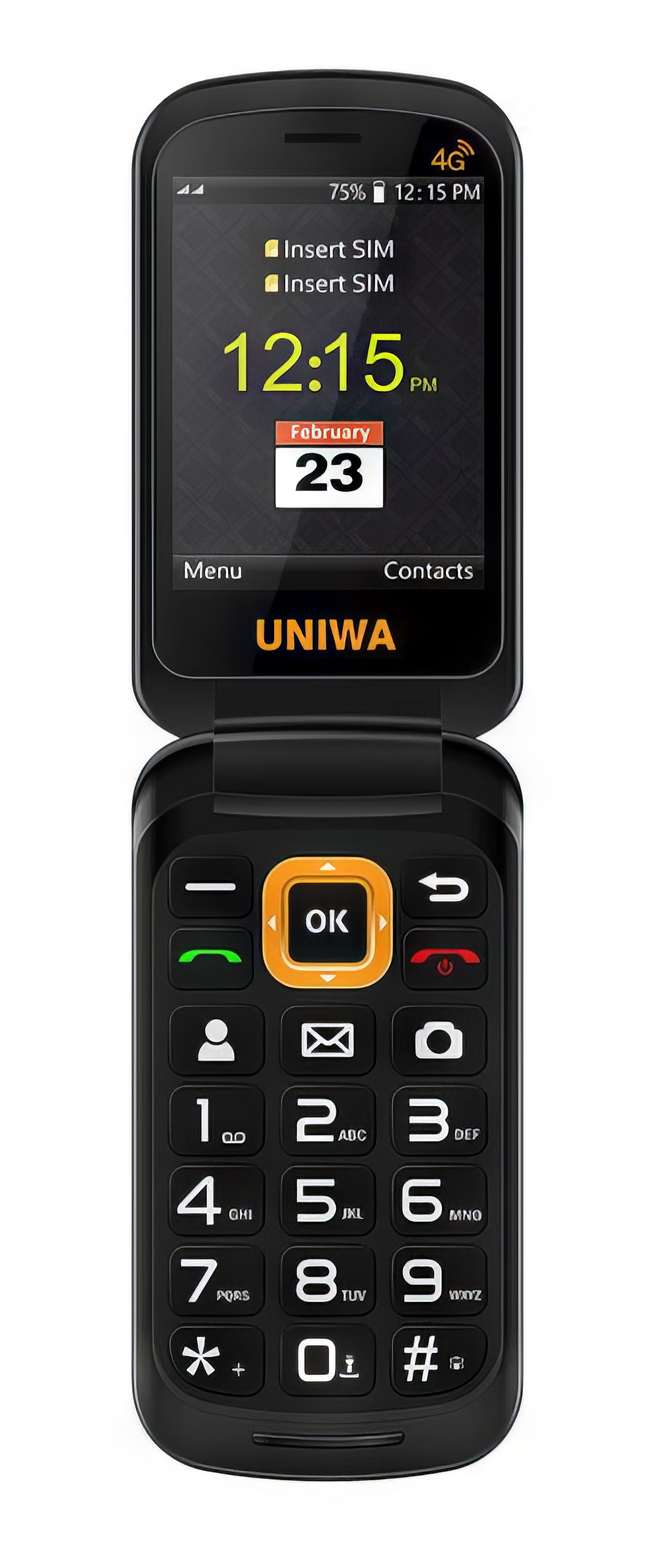Купить UNIWA V909T Flip Phone Gray