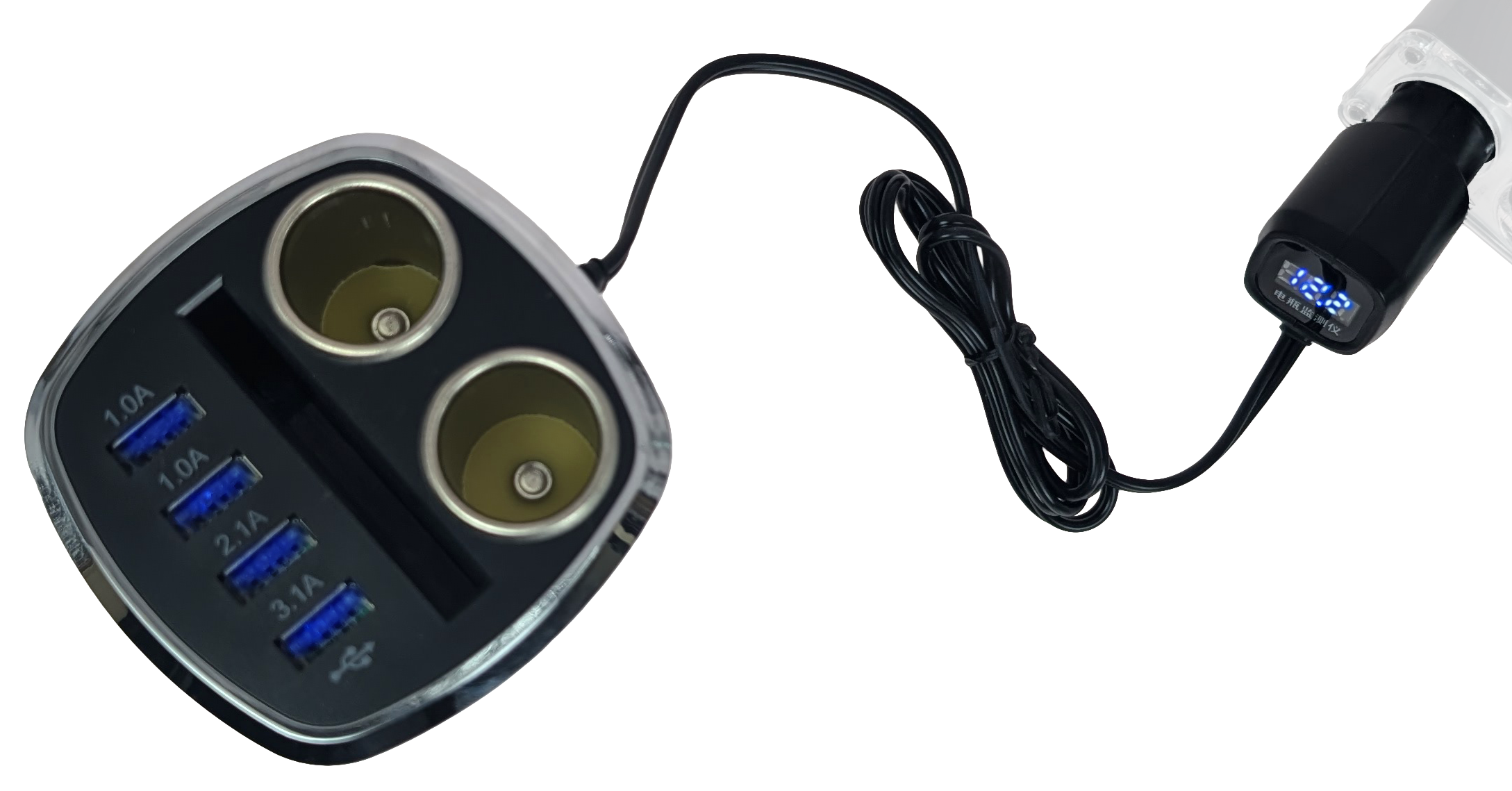 Купить Shunwei 2 Way Cigarette Lighter Socket With 4 USB Port (SD-1931C)