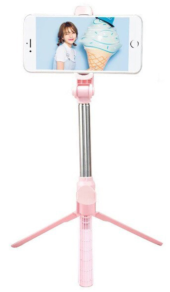 Купить Selfie Stick Tripod Bluetooth XT-10 Pink