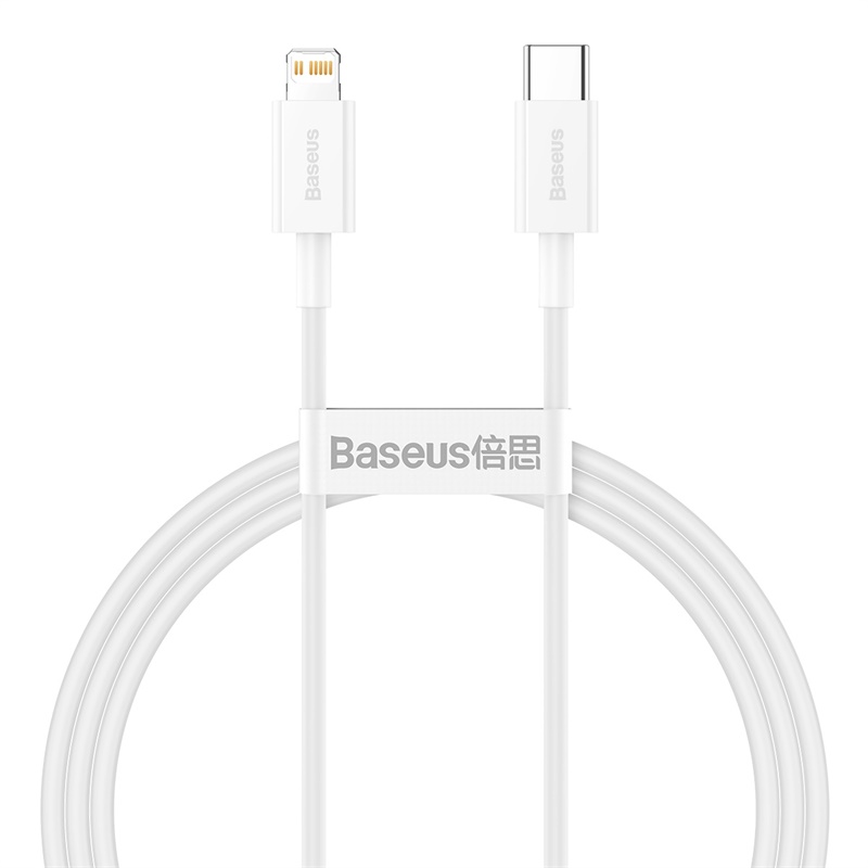 Купить Baseus Superior Series Fast Charging, Type-C - Lightning, 20W, 1 м, White (CATLYS-A02)