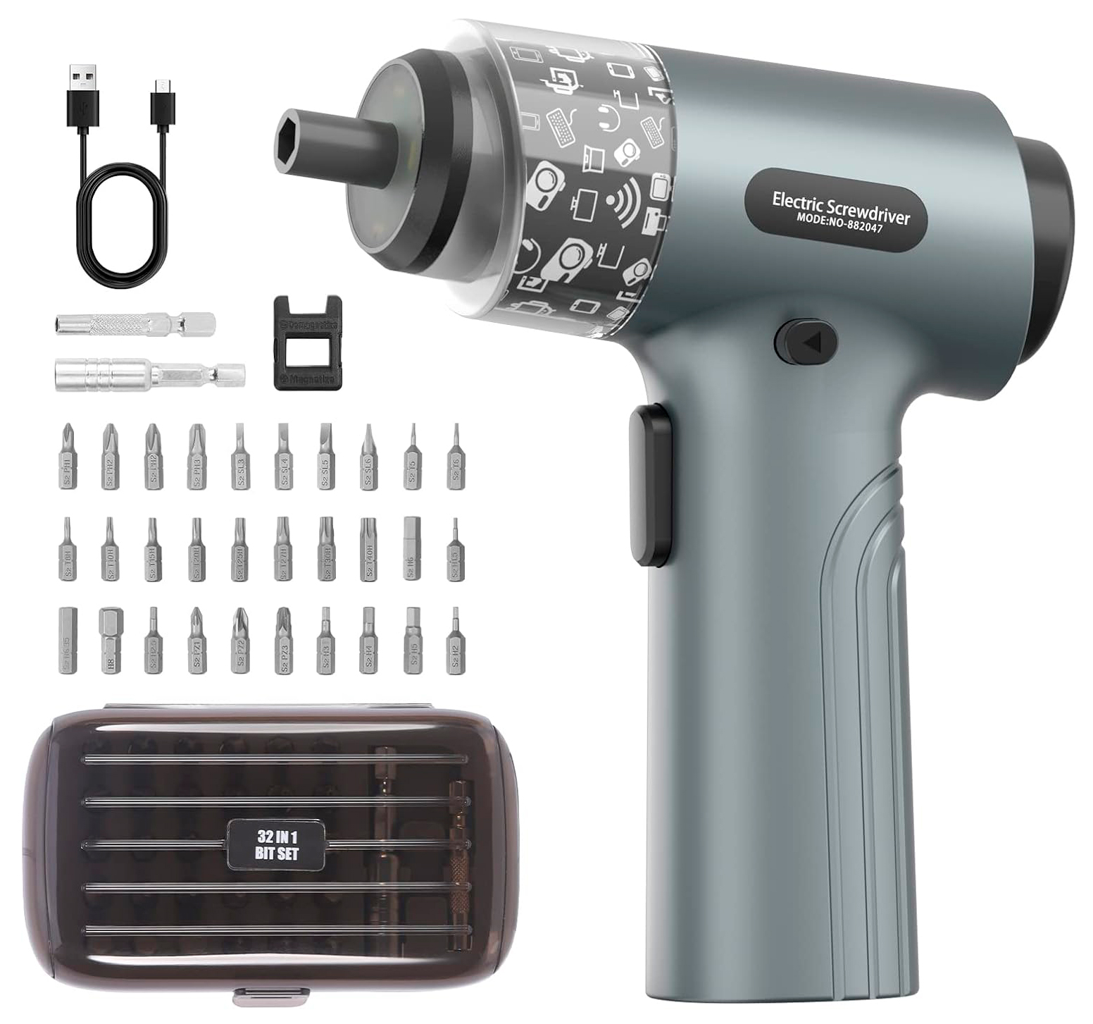 Купить Xiaomi Cordless Electric Screwdriver Set 35in1 (XM882047) Gray