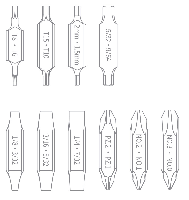Купить Xiaomi NexTool Bit Kit (NE20296)