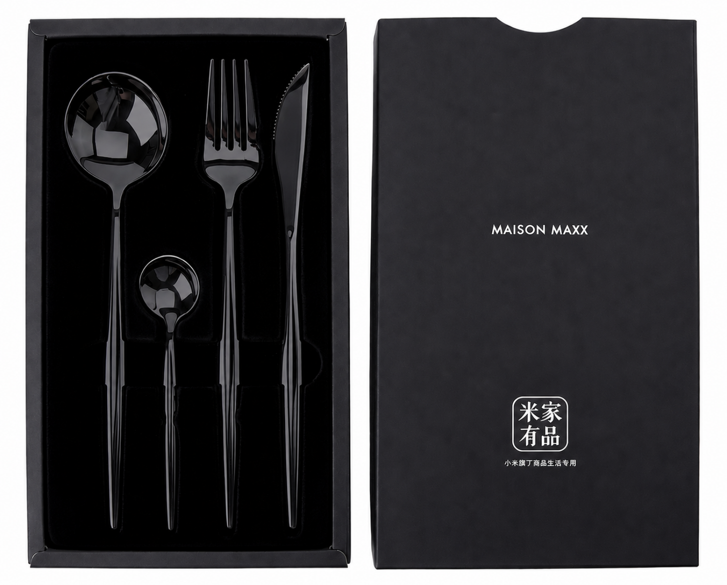 Купить Xiaomi Maison Maxx Modern Flatware Set Black