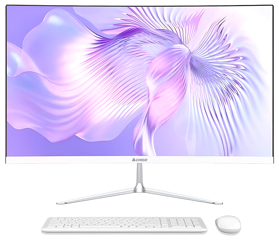 Купить Chigo 23.8" All-in-One PC Y2402 (Curved Display + Intel Core i7-10750H, RAM 16GB, SSD 512GB) White