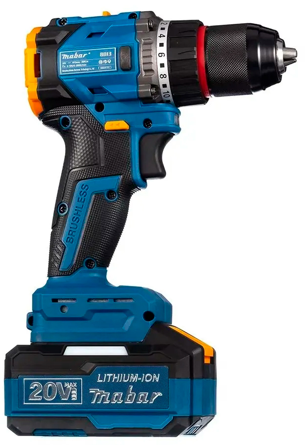 Купить MABAR 8013-4.0 Аккумуляторная бесщёточная ударная дрель-шуруповёрт