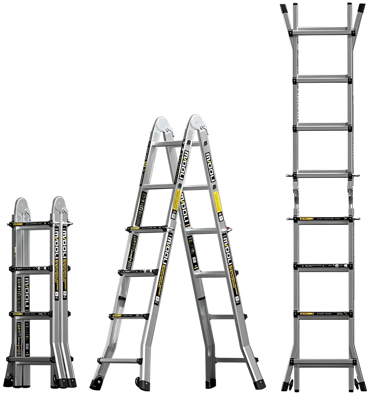 Купить Bafen Midoli Aluminum Alloy Telescopic Ladder 6+5 steps ML15-X6