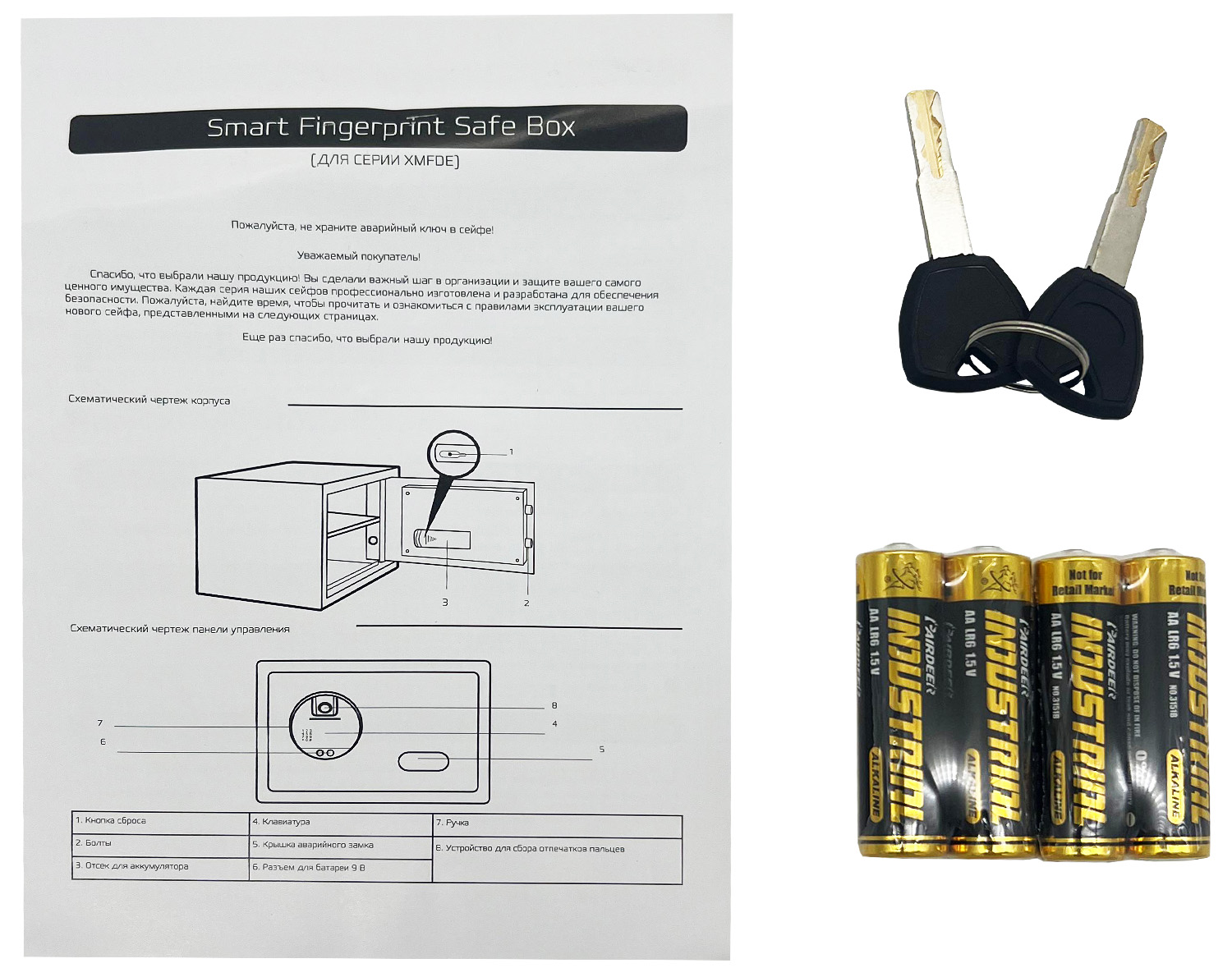 Купить CARCAM Smart Fingerprint Safe Box (XM25FDE)
