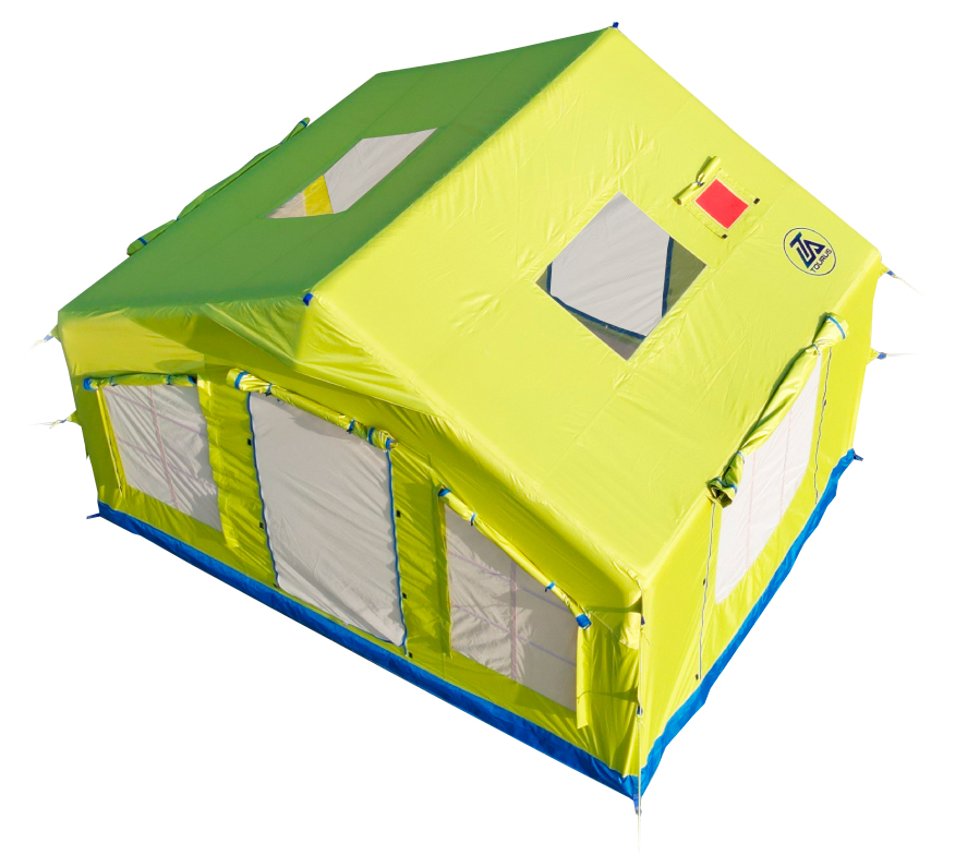 Купить Tourus Inflatable Camping Tent 320×250×220cm Yellow and Blue TS-IT06