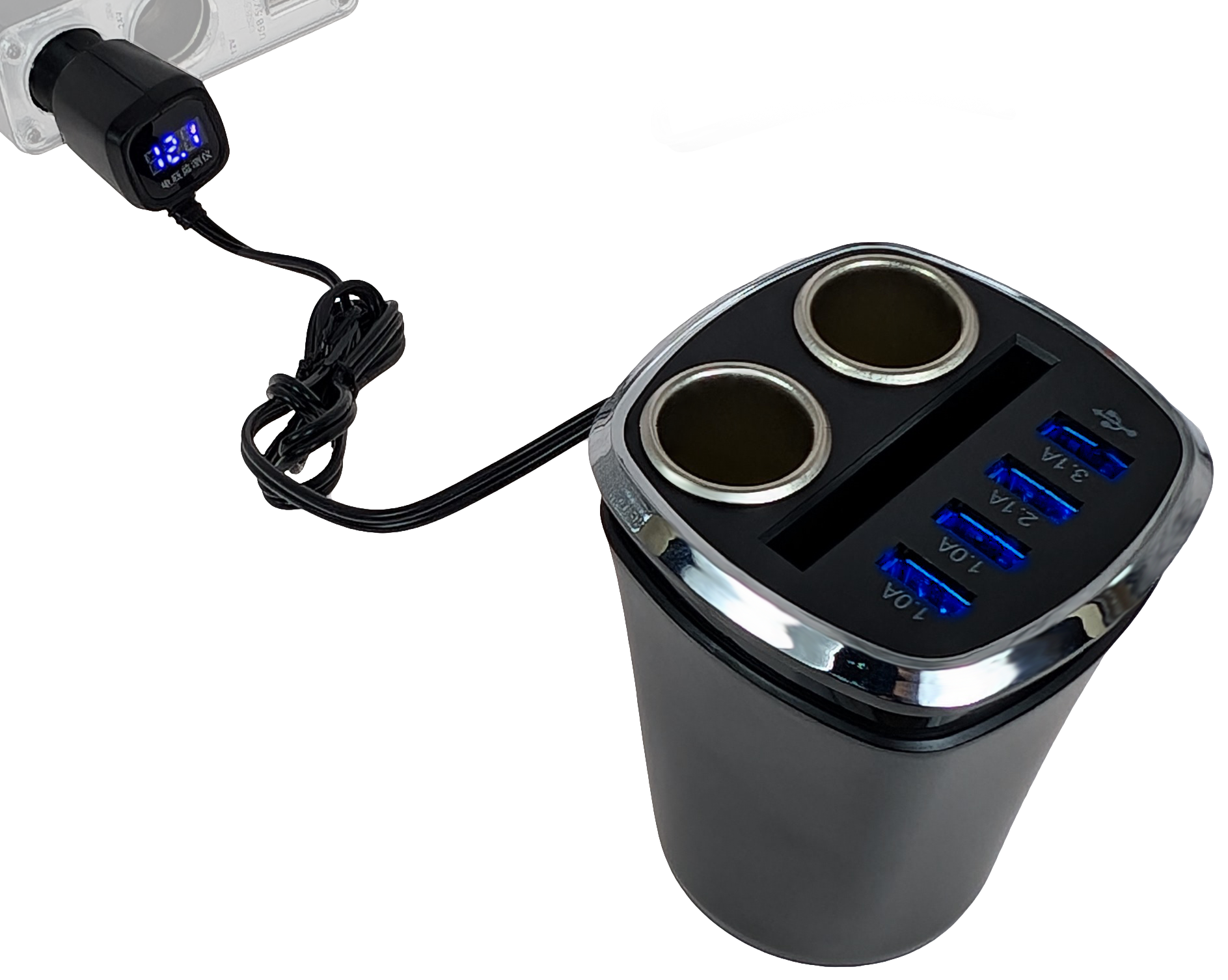 Купить Shunwei 2 Way Cigarette Lighter Socket With 4 USB Port (SD-1931C)