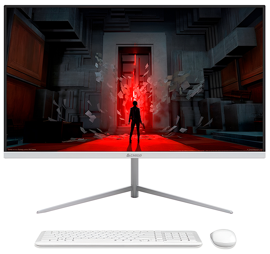 Купить Chigo 23.8" All-in-One PC R2402 (Intel Core i7-10750H, RAM 16GB, SSD 512GB) White