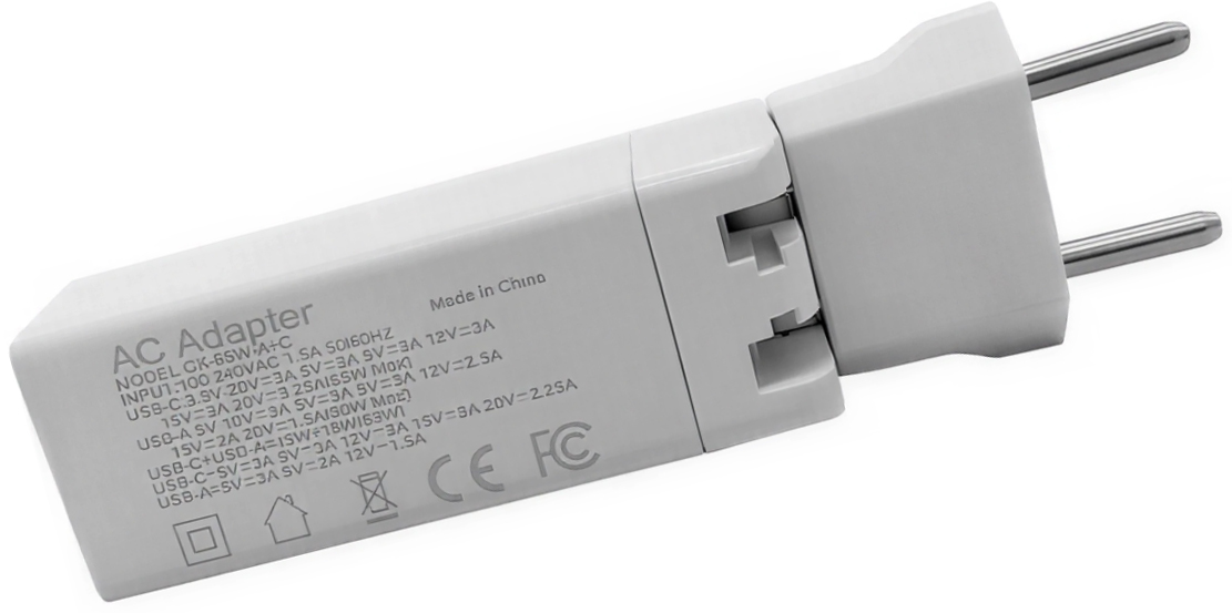 Купить Ultra Small Fast Charger with GaN Tech (GK-65W - A+C)